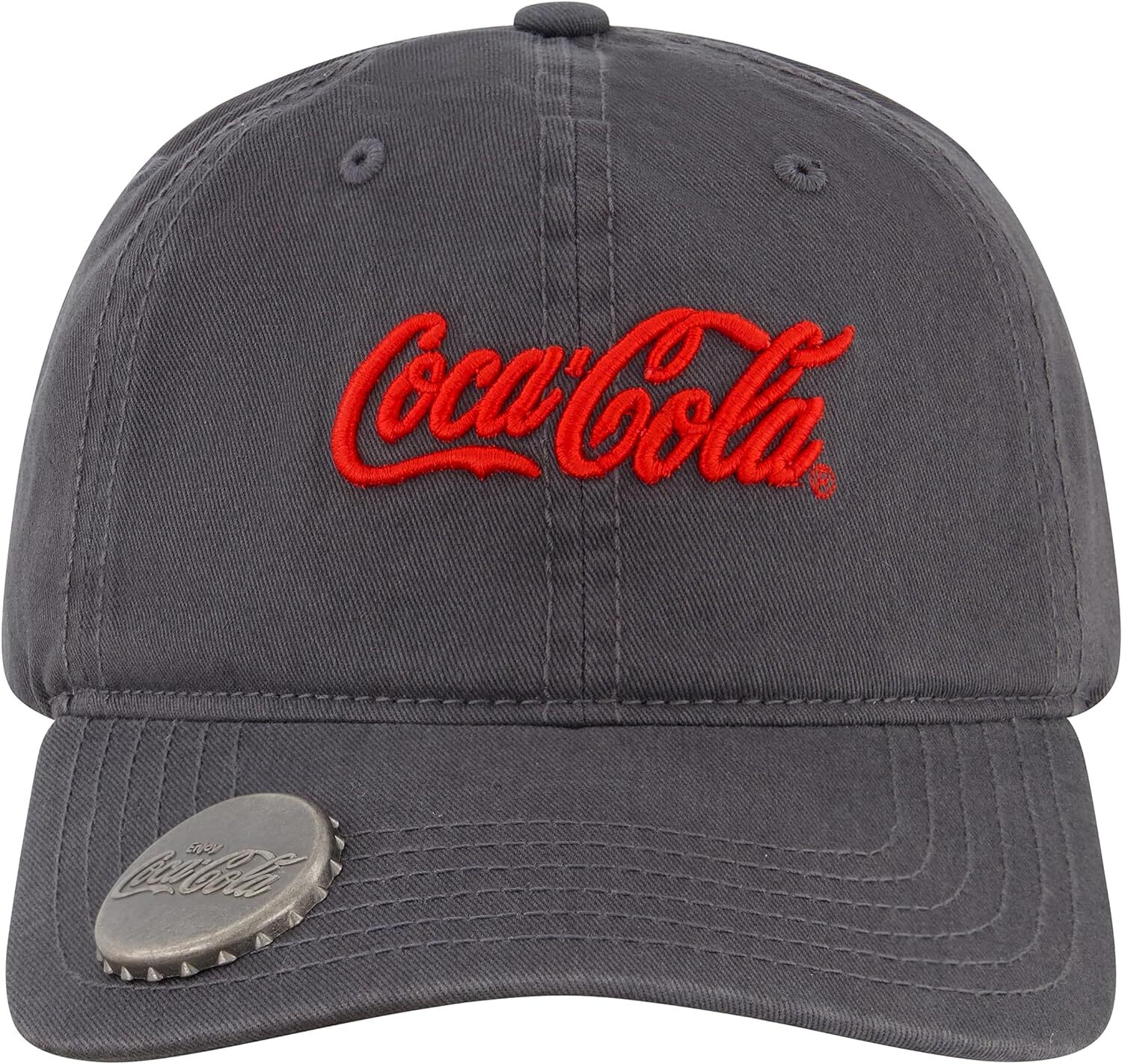 Coca Cola Dad Hat, Logo Cotton Adjustable Baseball Cap with Curved Brim and...