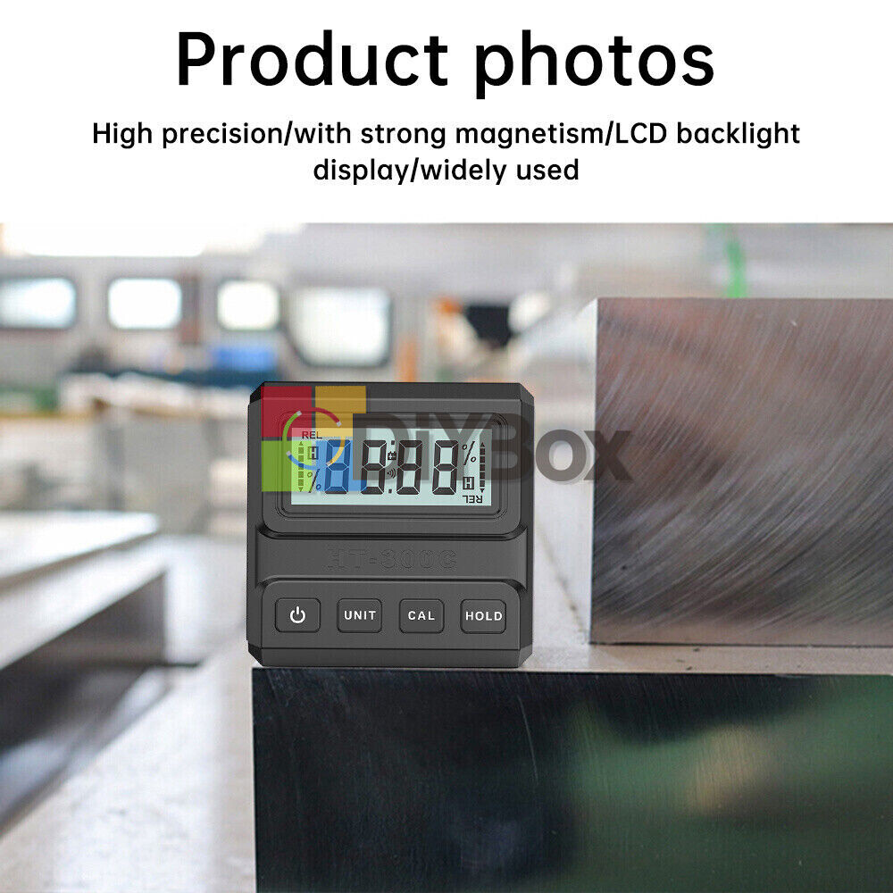 Magnetic Digital Protractor Angle Finder Bevel Gauge Inclinometer Level Meter