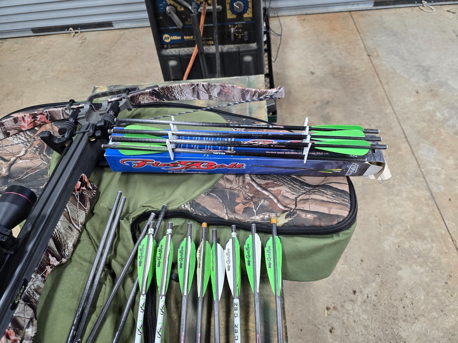 Excalibur Exomax crossbow and accessories
