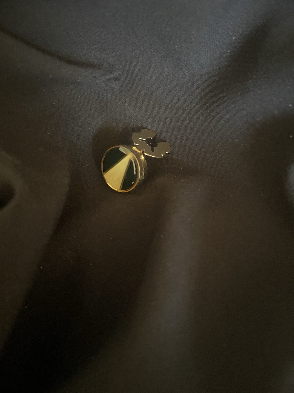 Black, Ivory, Black Trim Button Cover