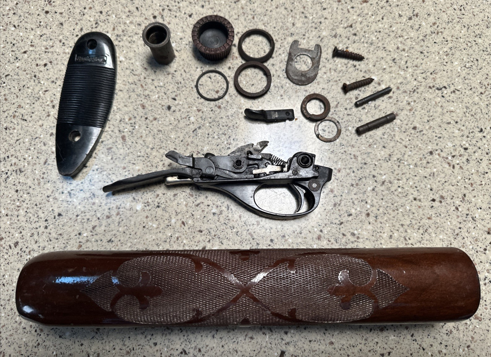 Remington Trigger Assembly, Wood Forend, Butt Plate Misc Parts FREE SHIPPING