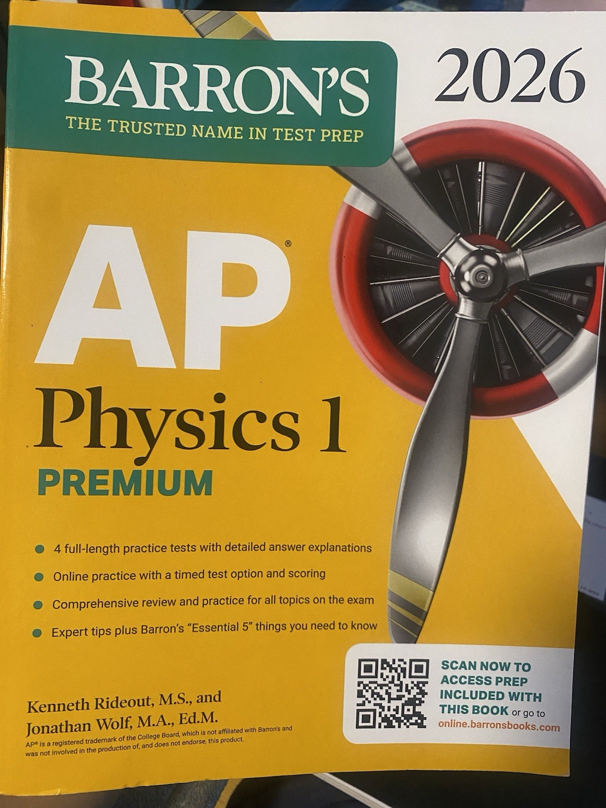Barron’s AP Physics 1 Test Prep 2026
