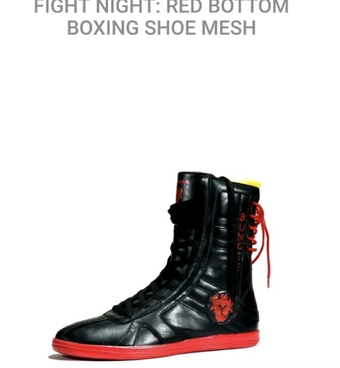 Bungee Red Bottom Boxing Shoes Mesh  size 8