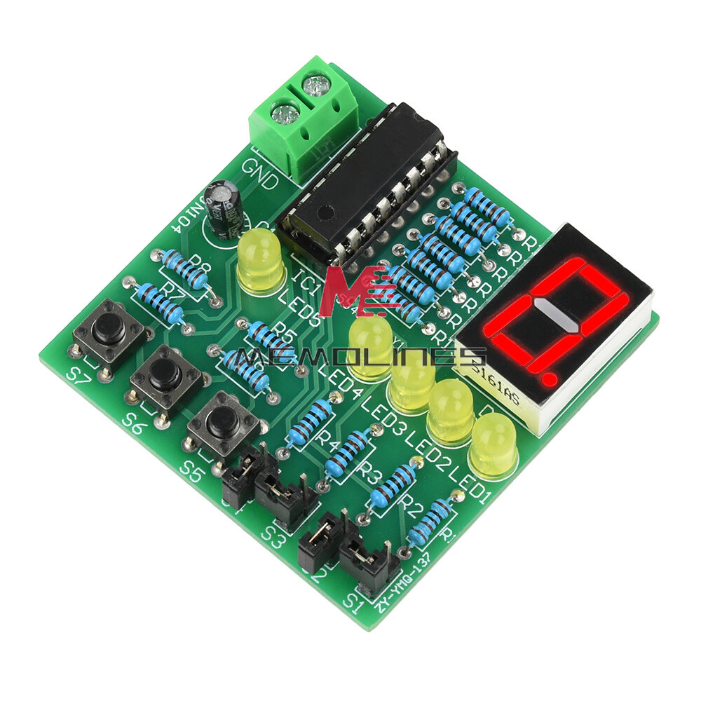 DC 5V DIY LED Decoding Display Electronic Parts DIY PCB Soldering Practice Kit