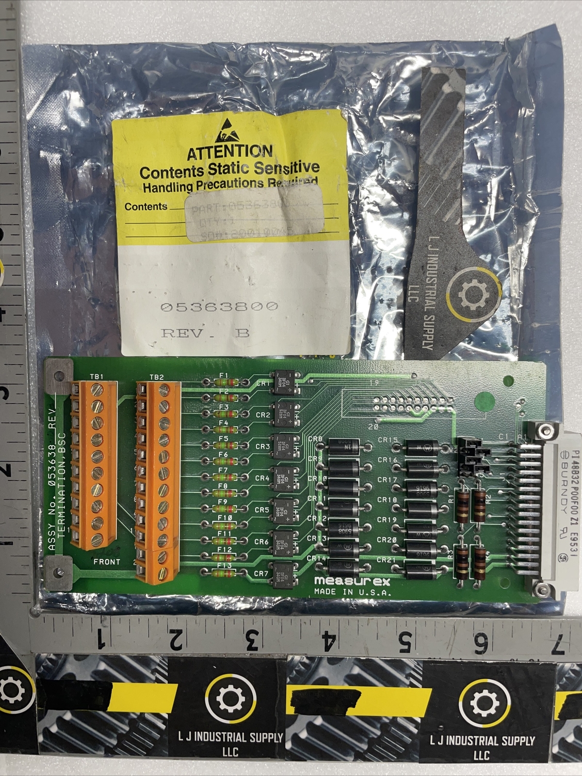 NEW! MEASUREX 05363800 Rev. B Termination BSC Board *WARRANTY* FAST SHIPPING!