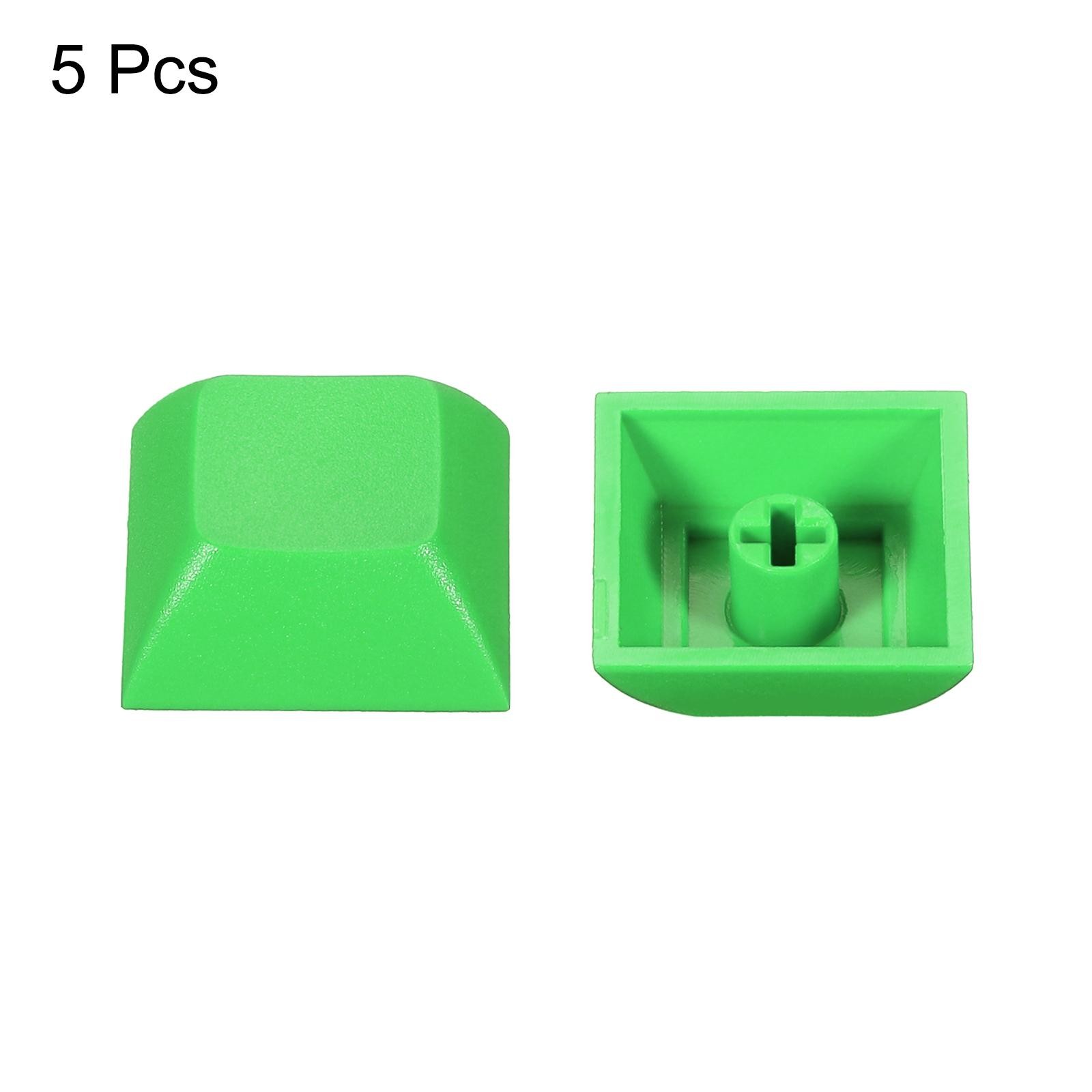 1U Blank Keycaps, 5 Pack MX Keyboard Replacement Universal PBT Mechanical, Green