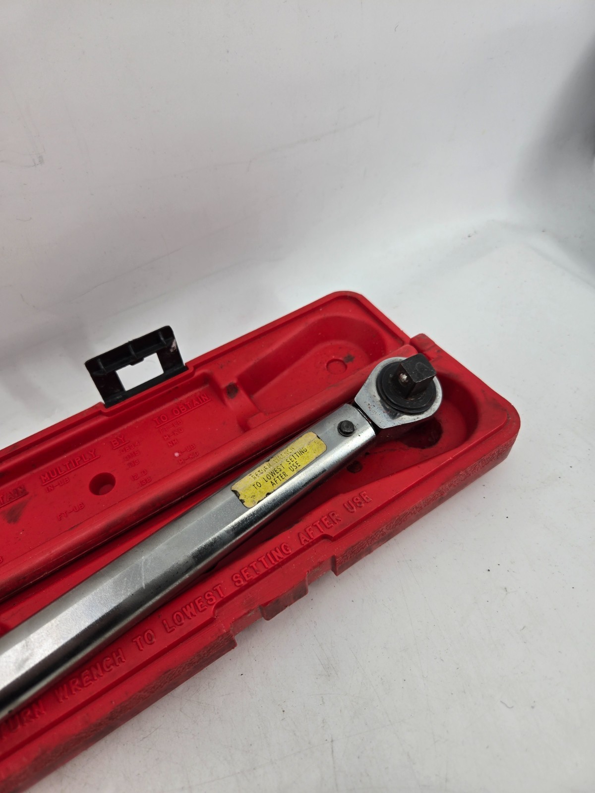 Matco Tools T150FR 1/4" TORQUE WRENCH with Case