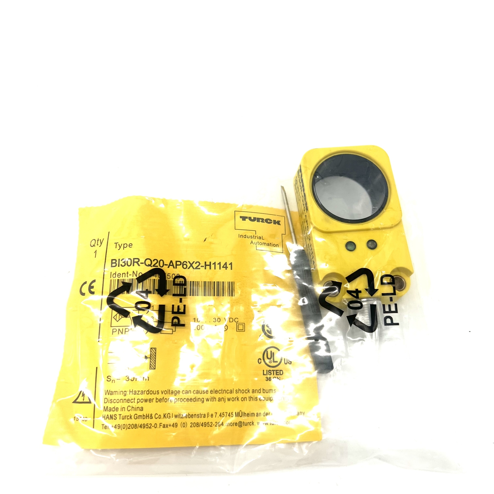 New For Turck Bi30R-Q20-AP6X2-H1141 Inductive Proximity Switch Ring Sensor US