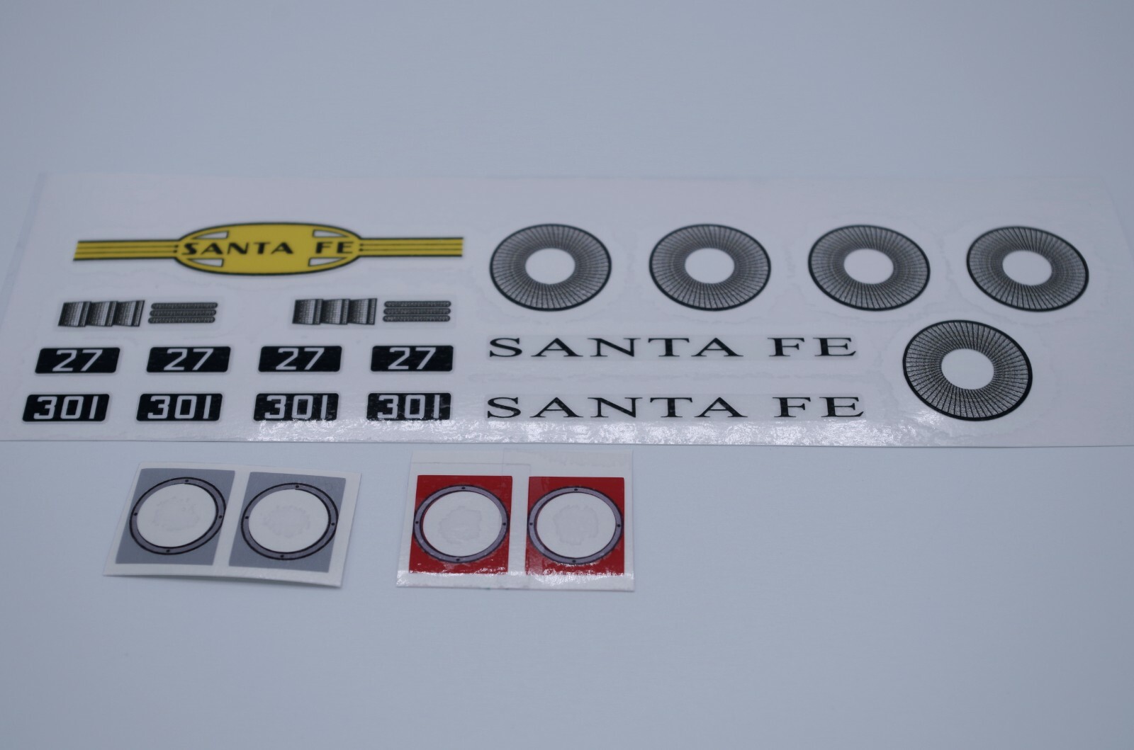 Custom Replacement Stickers for 10020 Santa Fe Super Chief & Portholes