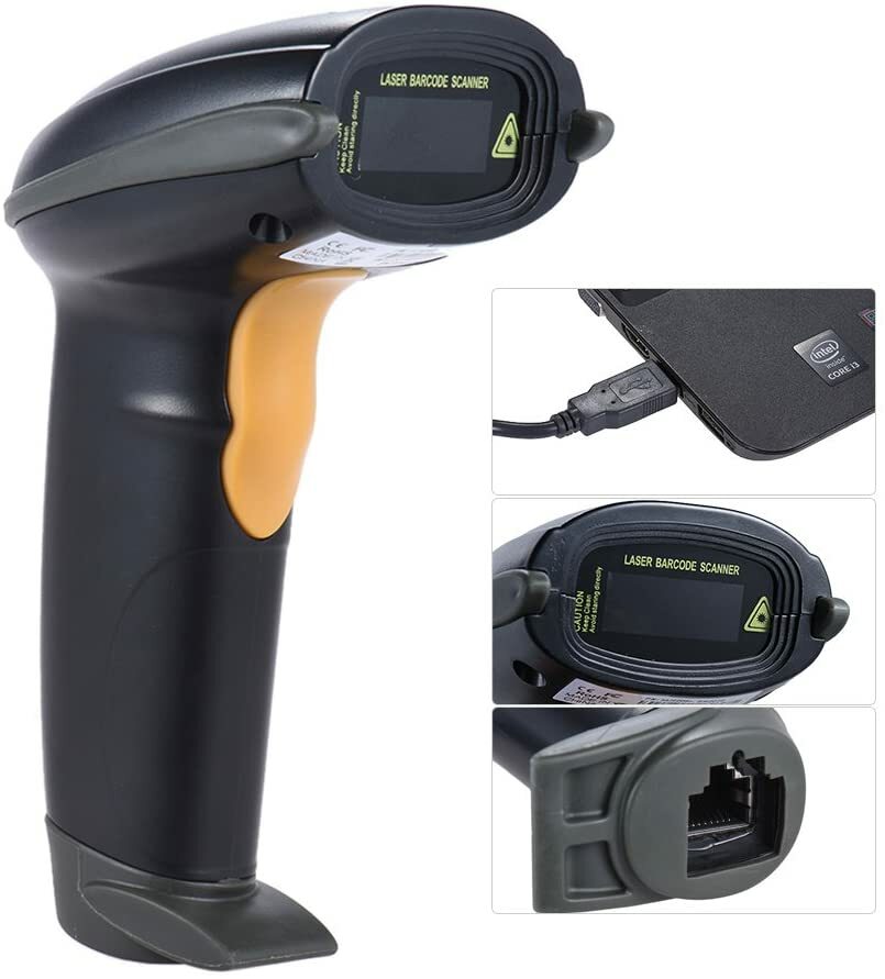 Aibecy OS0321-1 USB Handheld 1D Barcode Scanner ARM 32-Bit CPU