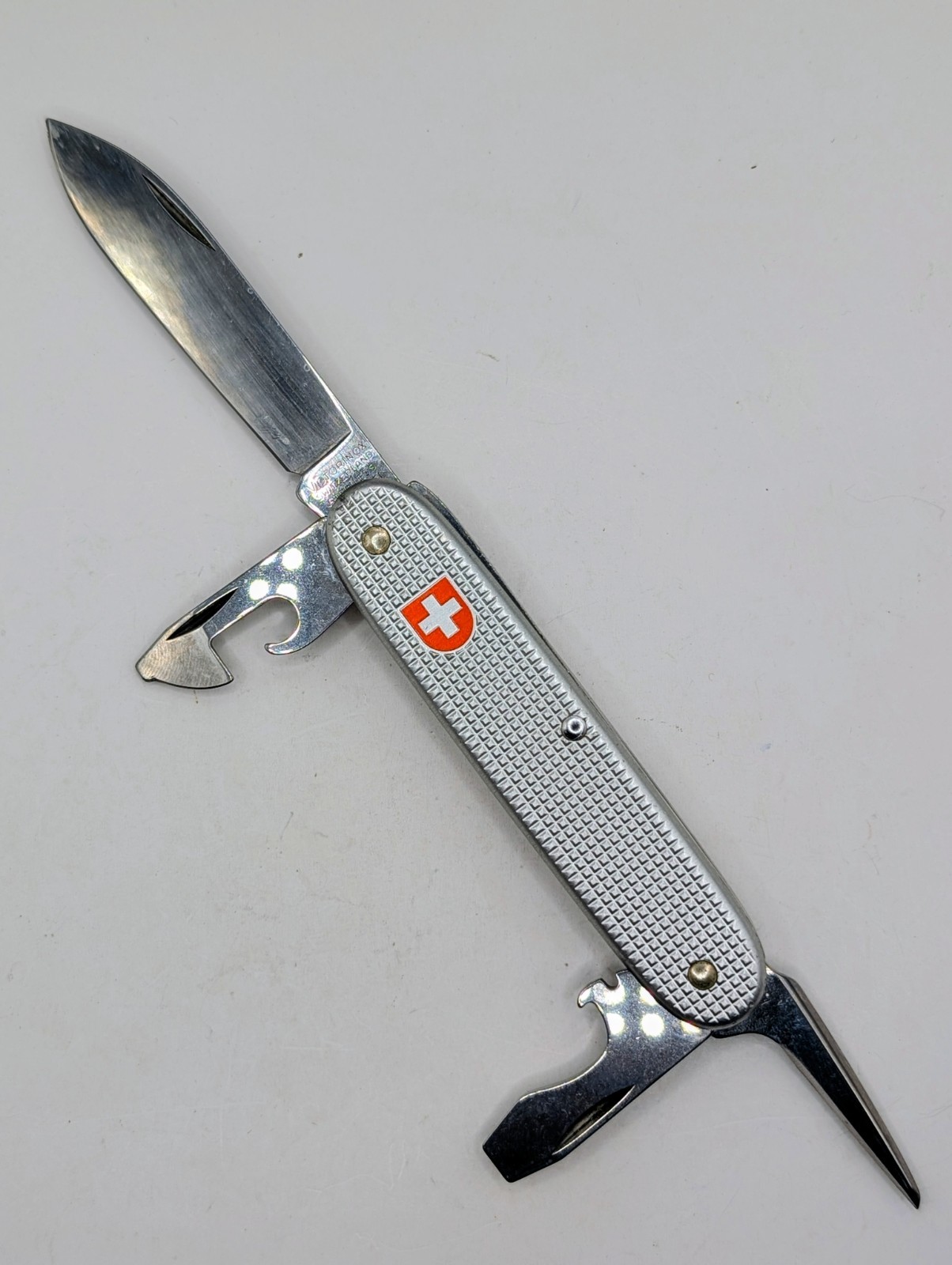 🇨🇭 Victorinox OLD CROSS Alox Soldier Swiss Army Pocket Knife 99 Tang Stamp🇨🇭