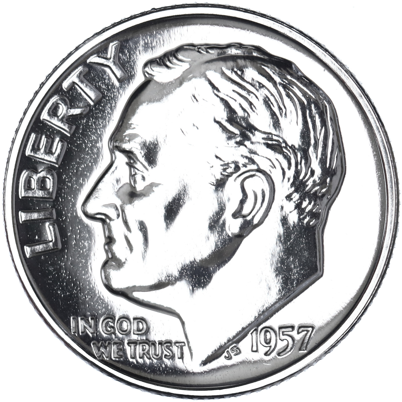 1957 (P) Roosevelt Dime Gem Proof 90% Silver