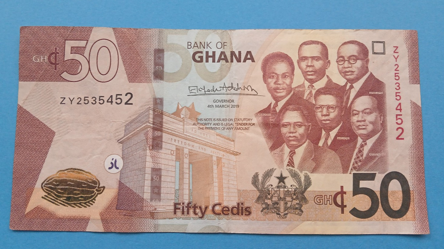 Ghana, Bank of Ghana, 50 Cedis, 2019