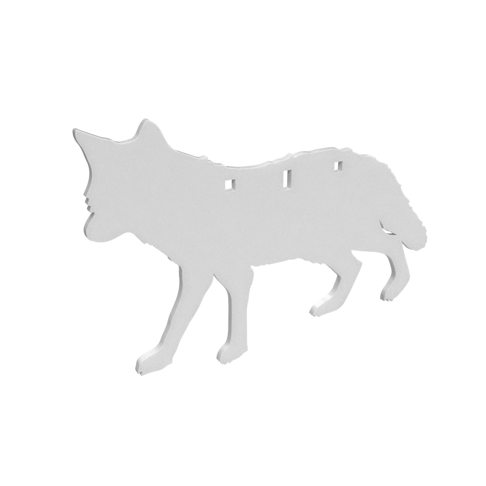 Birchwood Casey AR500 3/8" 3-Hole Coyote Silhouette Steel Target - BC-47711