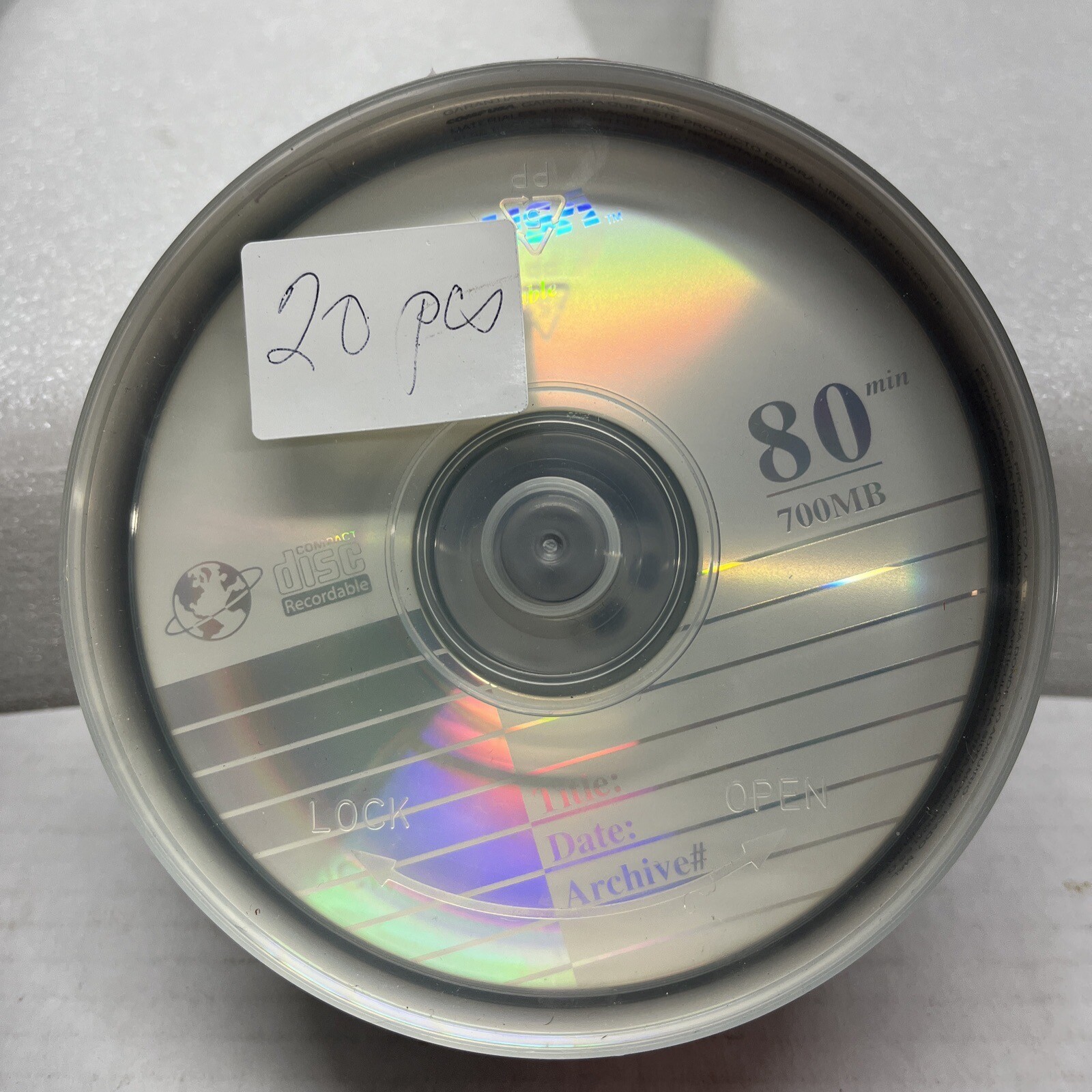 CD-R Blank Discs Comp Usa 700 MB 80 Min Open Box - 20 Pcs