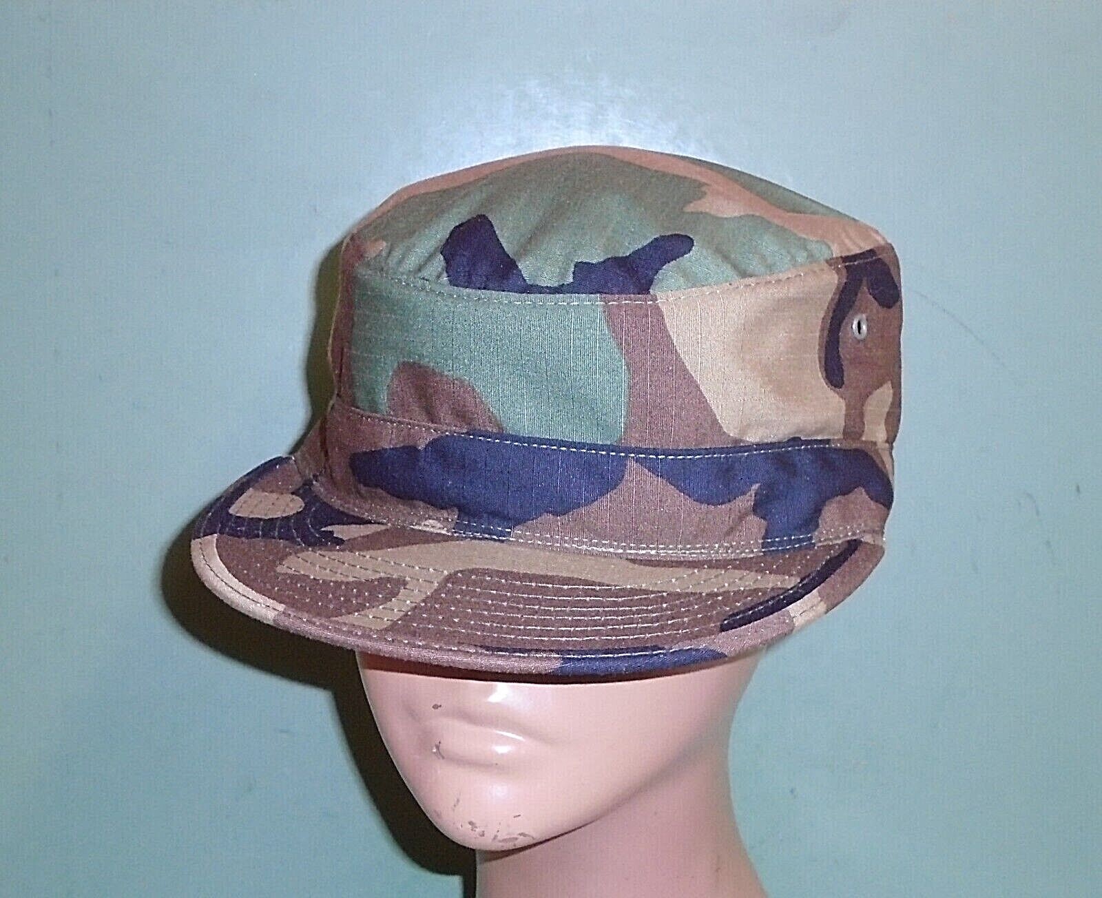US Army Issue Woodland Camouflage Ripstop Hot Weather Patrol Hat Cap All Sizes