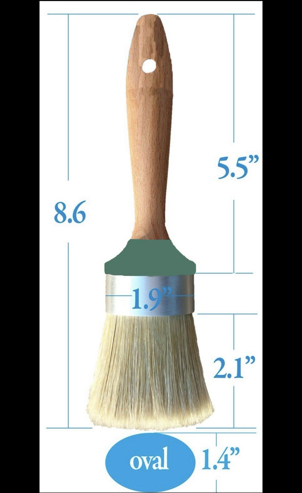 Dover Medium All-natural Paint And Wax Brush