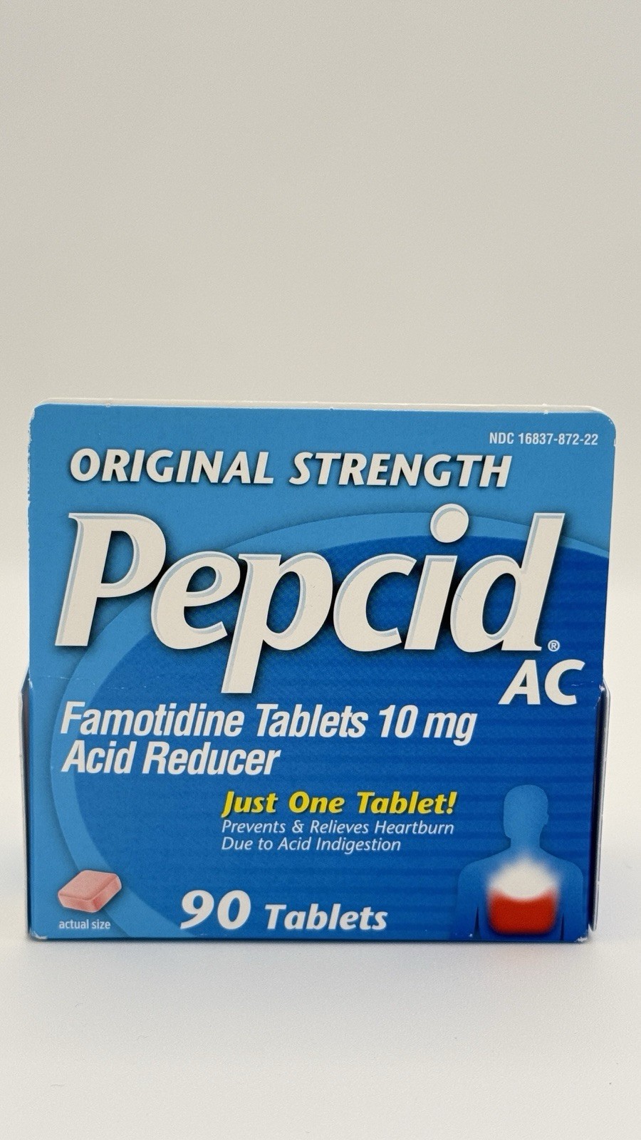 PEPCID AC - ORIGINAL STRENGTH - 90CT - ACID REDUCER, NEW & SEALED  Exp-2028
