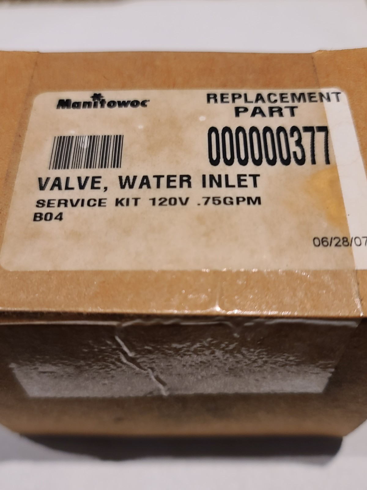 Manitowoc 000000377 Water Inlet Valve Service Kit