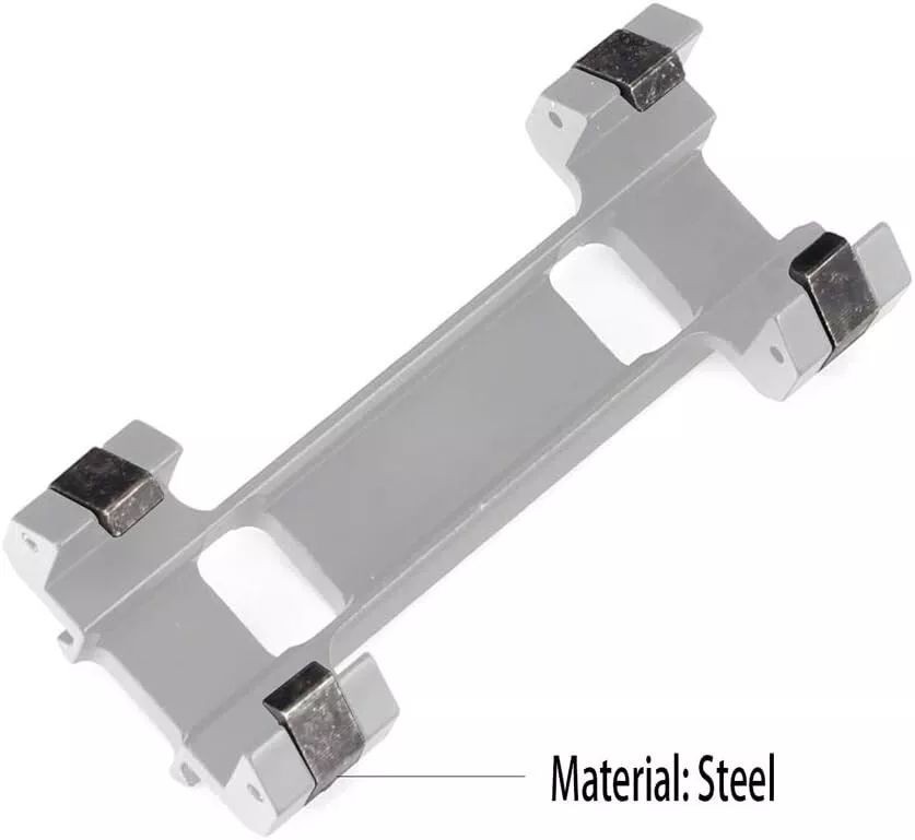 8 Slots Picatinny Rail Mount Adapter, Claw Scope Mount Base - Aluminumn