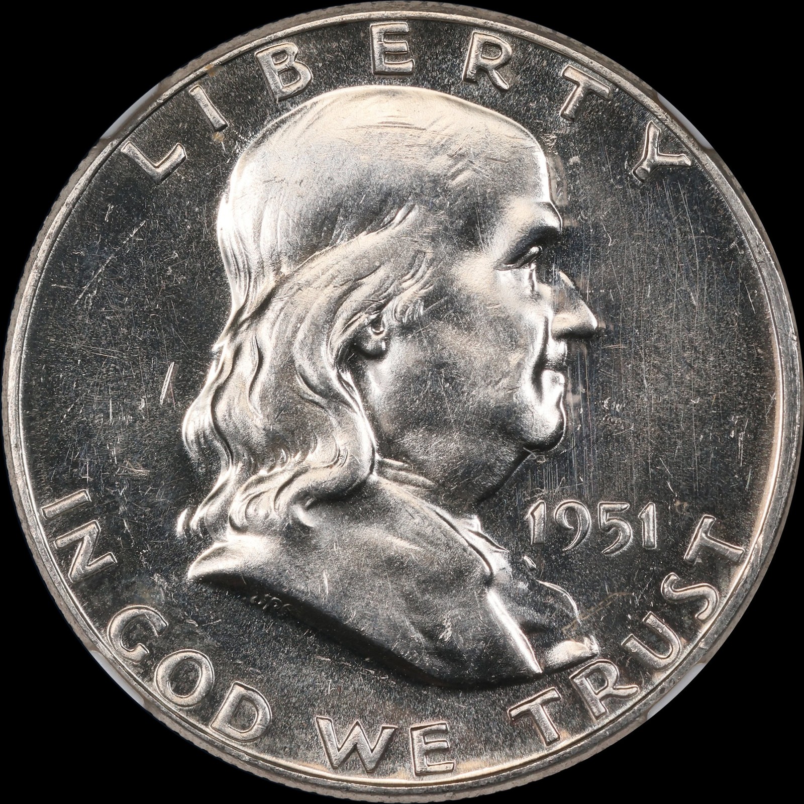 1951 Proof Franklin Half Dollar 50c NGC PF 61