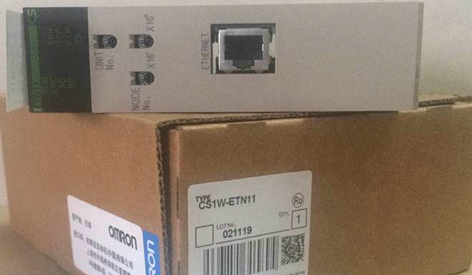 Omron Automation and Safety CS1W-ETN11 COMMUNICATION MODULE ETHERNET CS1 10 BASE