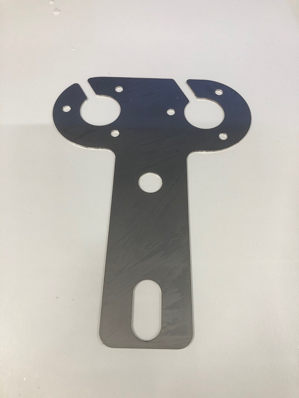 Stainless Tow Bar Ball Trailer VERTICAL DOUBLE ELECTRIC Plate Fitting Bracket