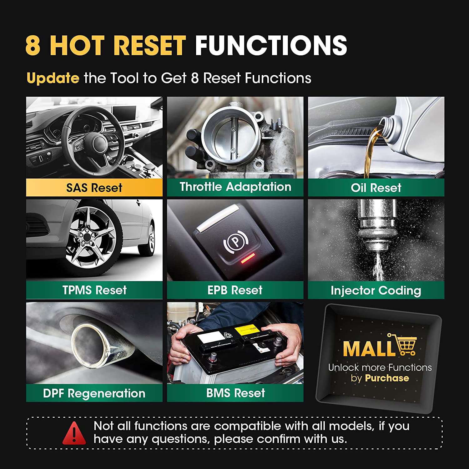 LAUNCH CRP129X OBD2 Scanner Car Diagnostic Tool Engine ABS SRS TPMS EPB SAS DPF