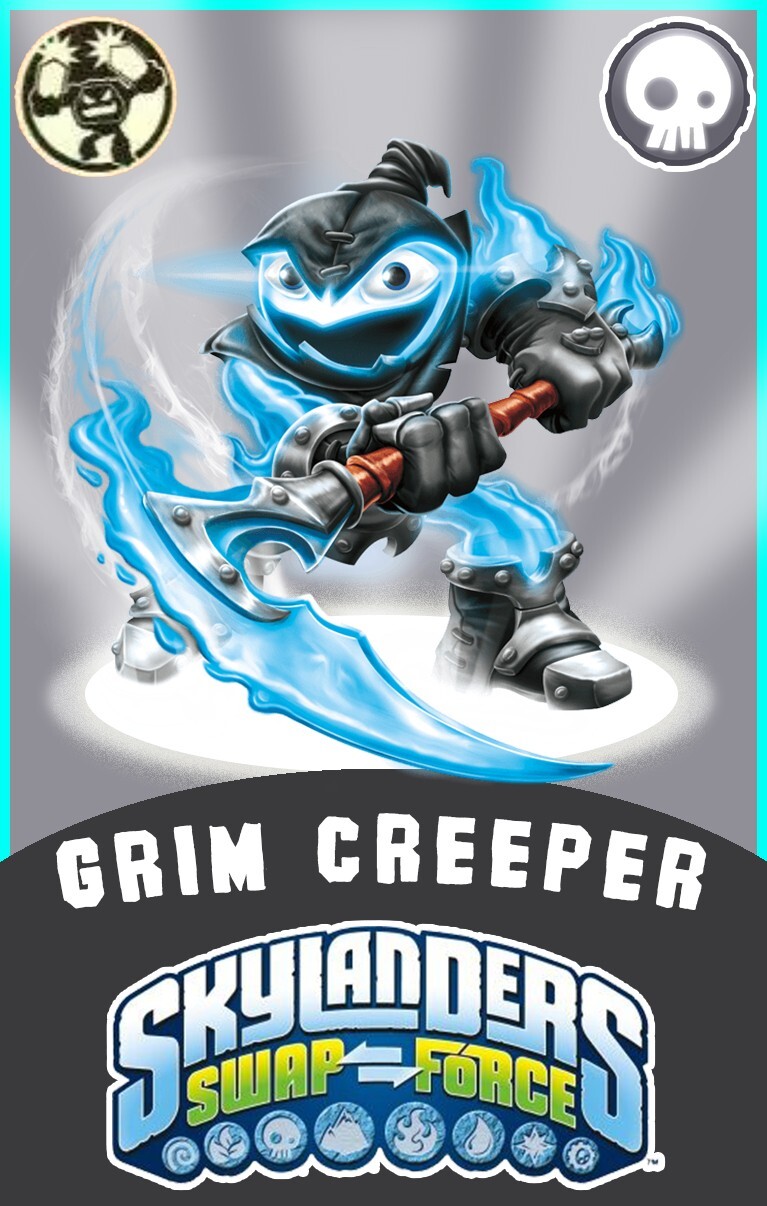 Skylanders Swap Force Lightcore Grim Creeper NFC Card FREE SHIPPING