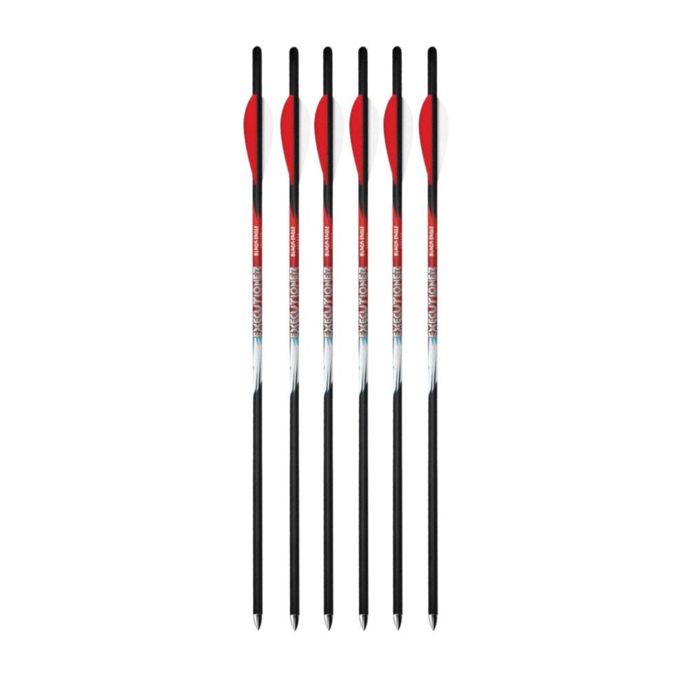 Black Eagle - Be-Exb-6 Executioner Crossbow Fletched Carbon Arrows/Bolts -