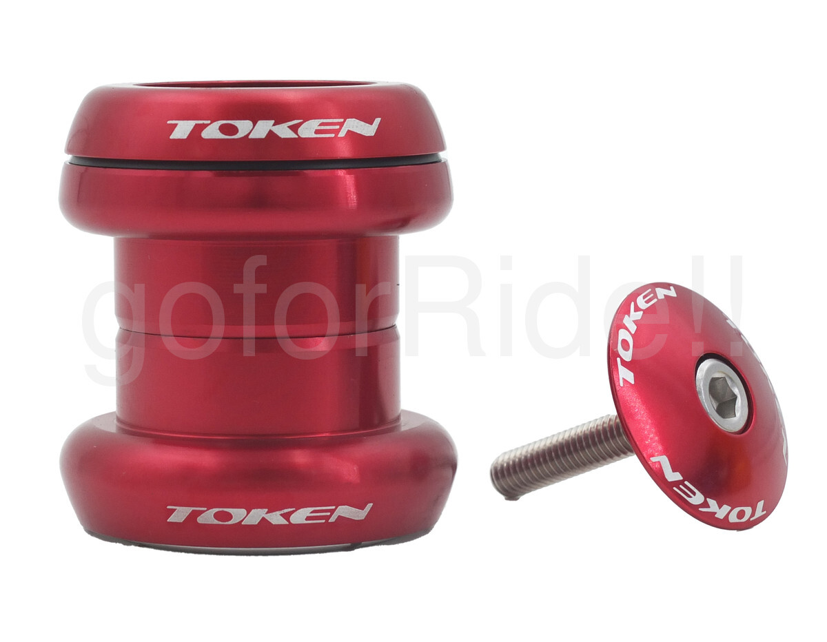Token Road Bike Headset  1-1/8" 34mm tube,fit Threadless/Integrated tow type Red