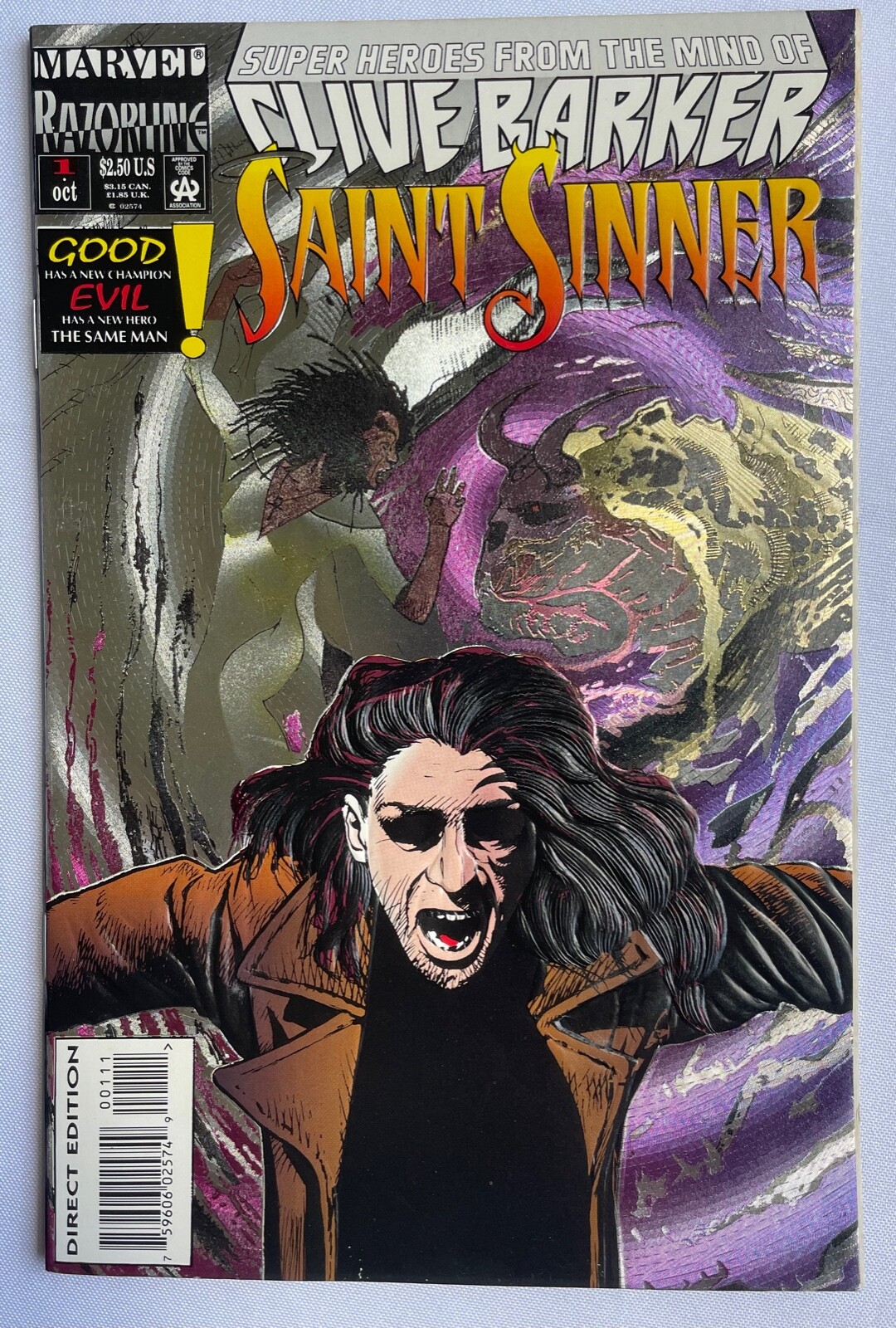 CLIVE BARKER'S SAINT SINNER #1 (Marvel Comics, 1993) VF/NM NOS