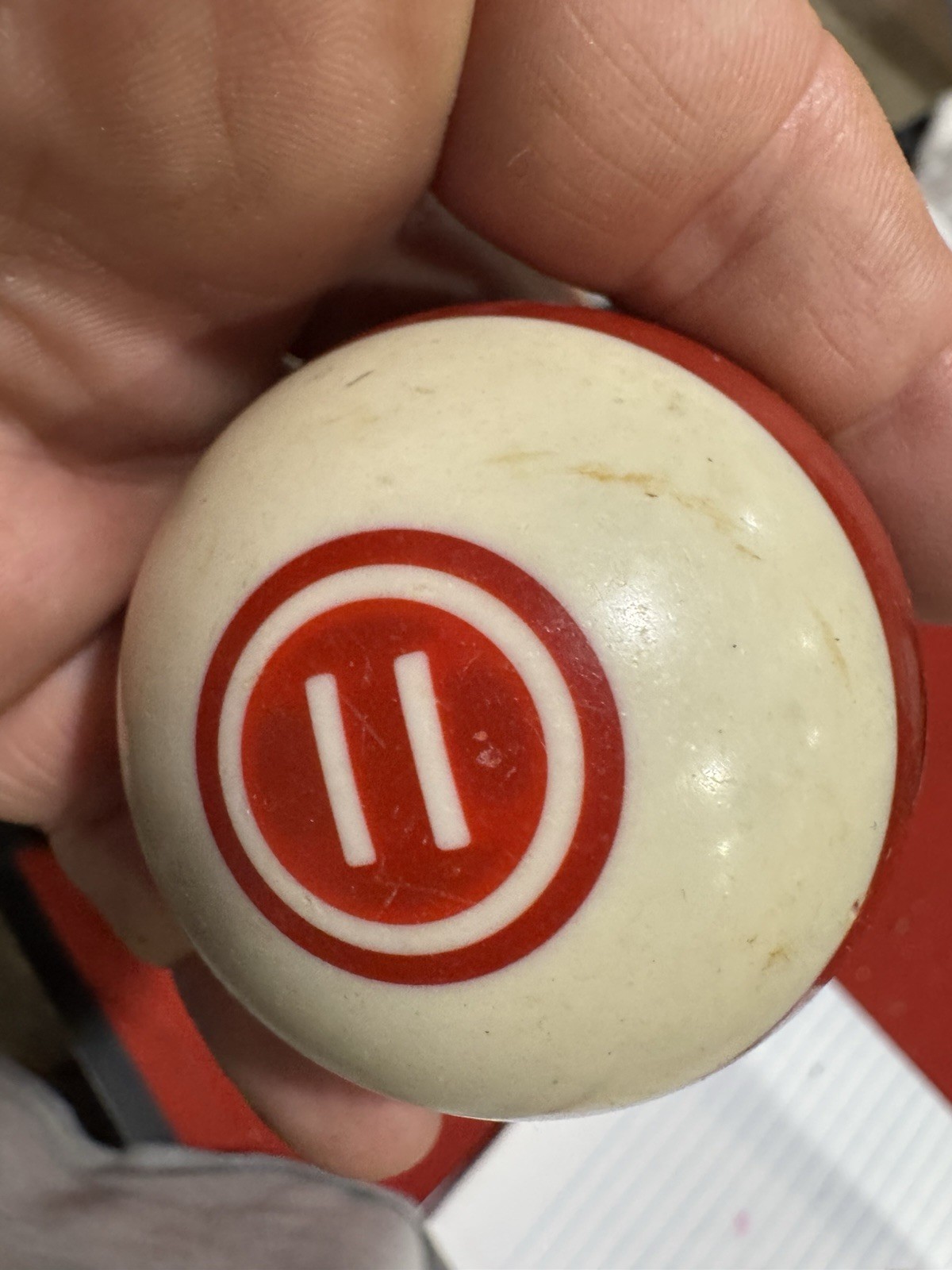 VTG Replacement Number #11 Albany Hyatt Billiard Ball Co. Pool Bullseye Design