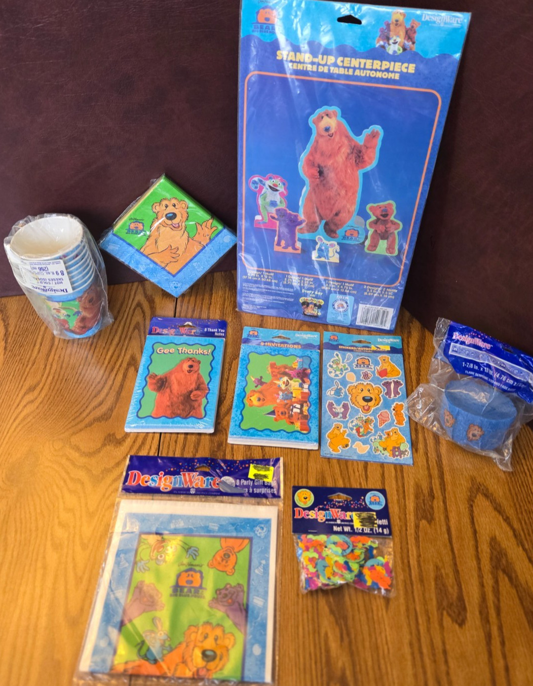 Rare Bear in the big blue house  party Supplies  YOU PICK ONE All NEW