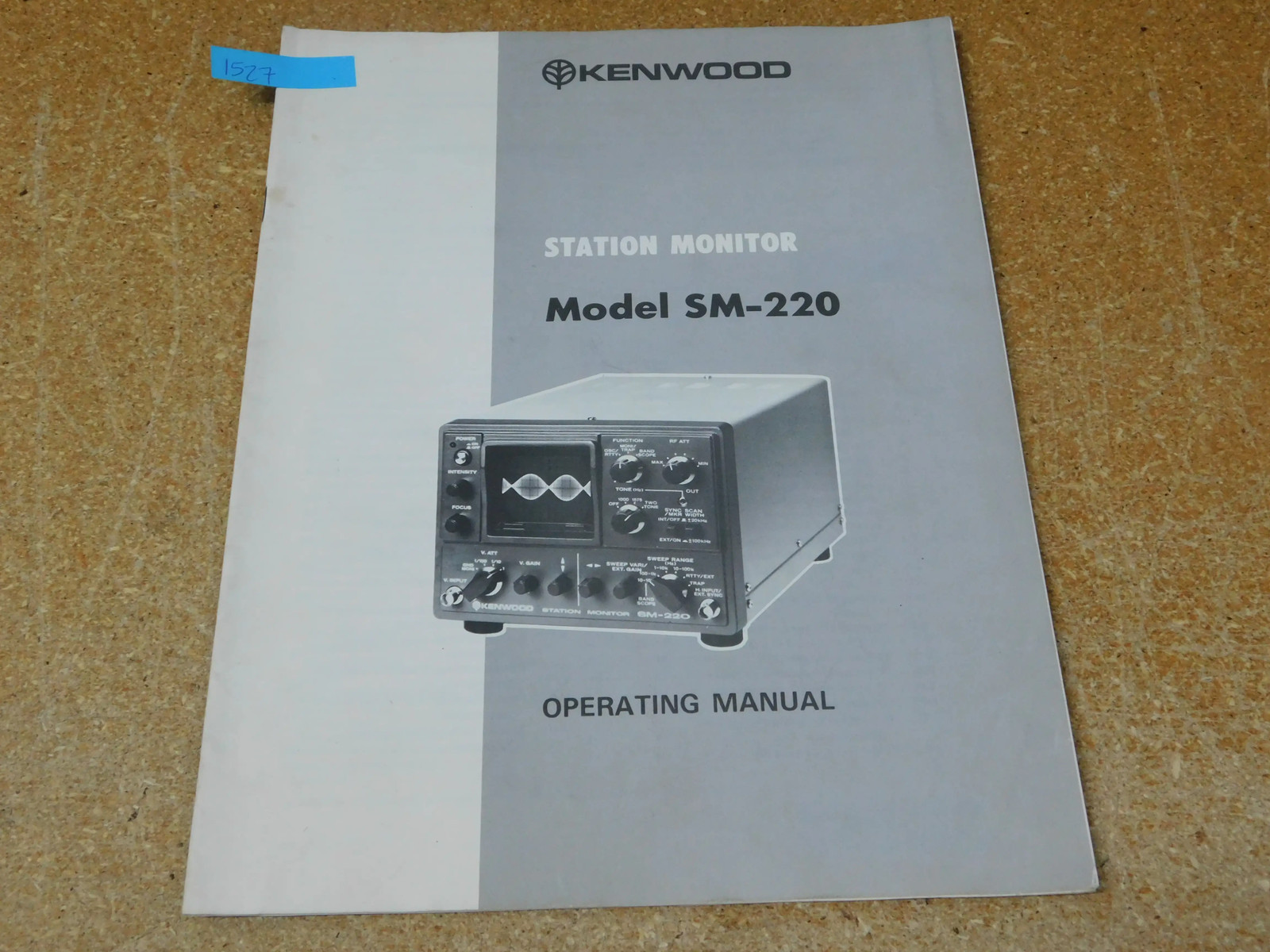 Kenwood SM-220 Station Monitor Operating Manual w/ Schematics (original)