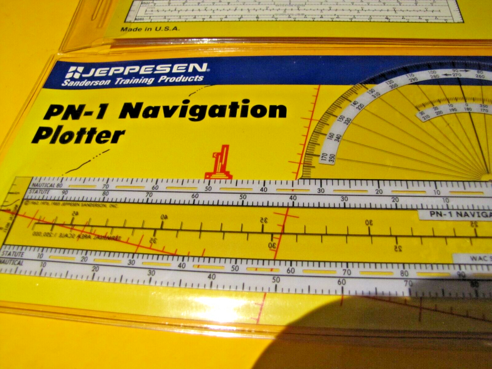 Jeppesen Sanderson Training Products PN-1 Navigation Plotter Airplane Pilot NEW!