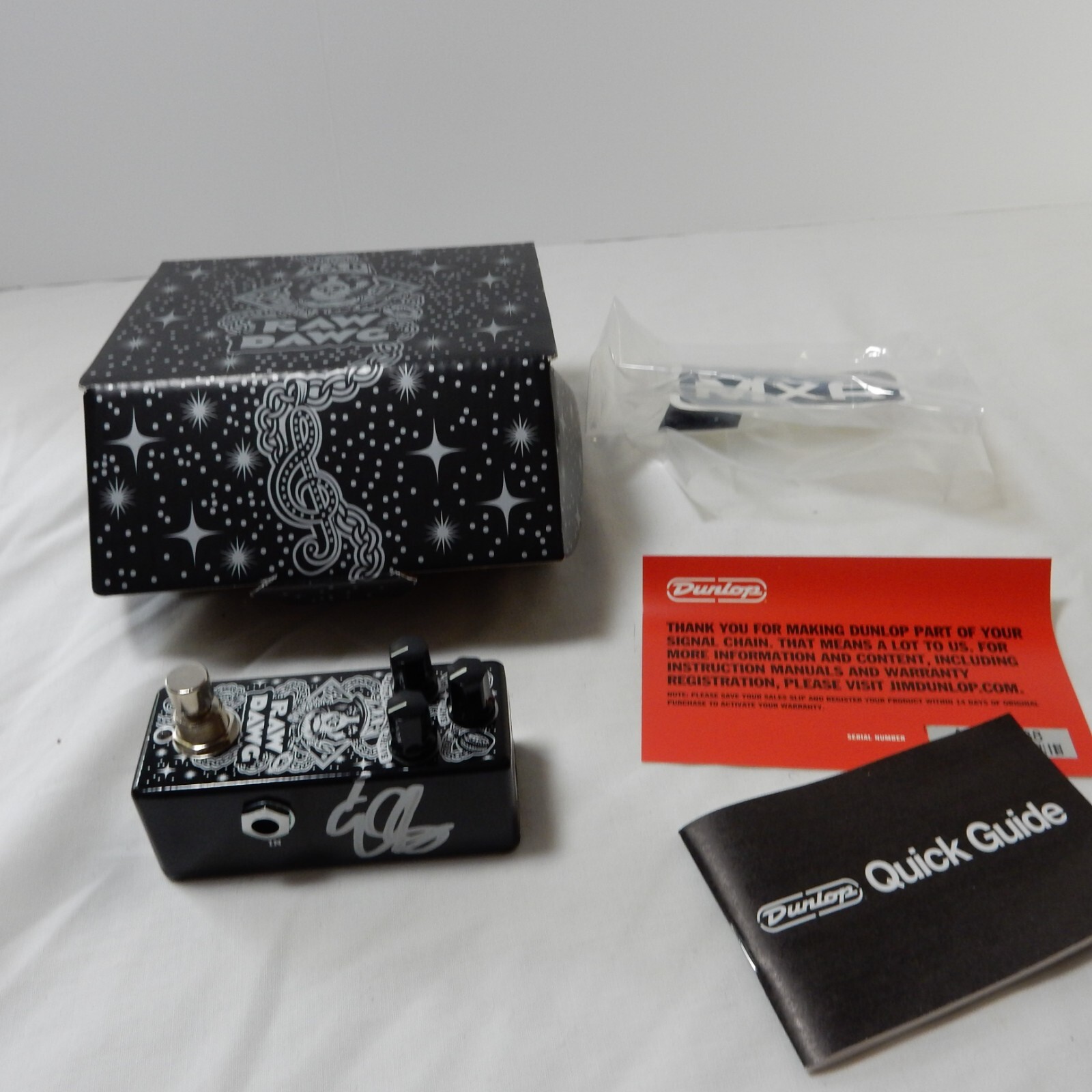 MXR EG74 Raw Dawg Overdrive Pedal AUTOGRAPHED BY ERIC GALES