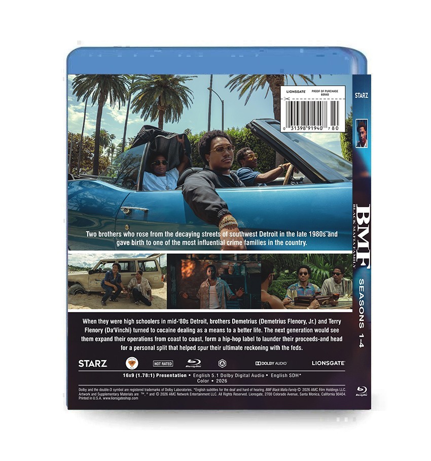 New Sealed BMF Season 1-4 Episodes 1-38: [4BD Blu-ray Box Set] All Region