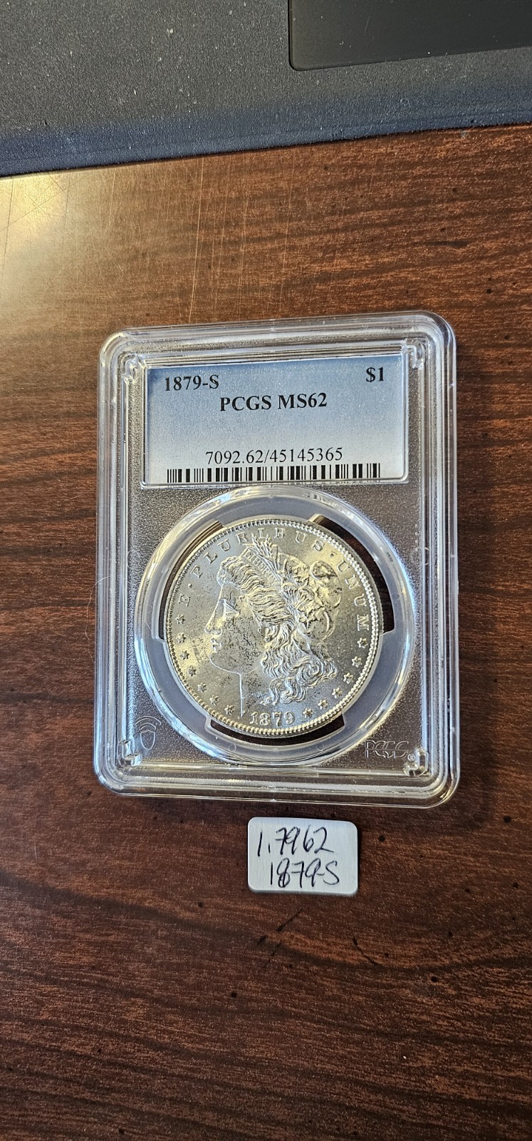1879-S San Francisco Morgan Silver Dollar PCGS MS-62 Brilliant Strike Nice Coin