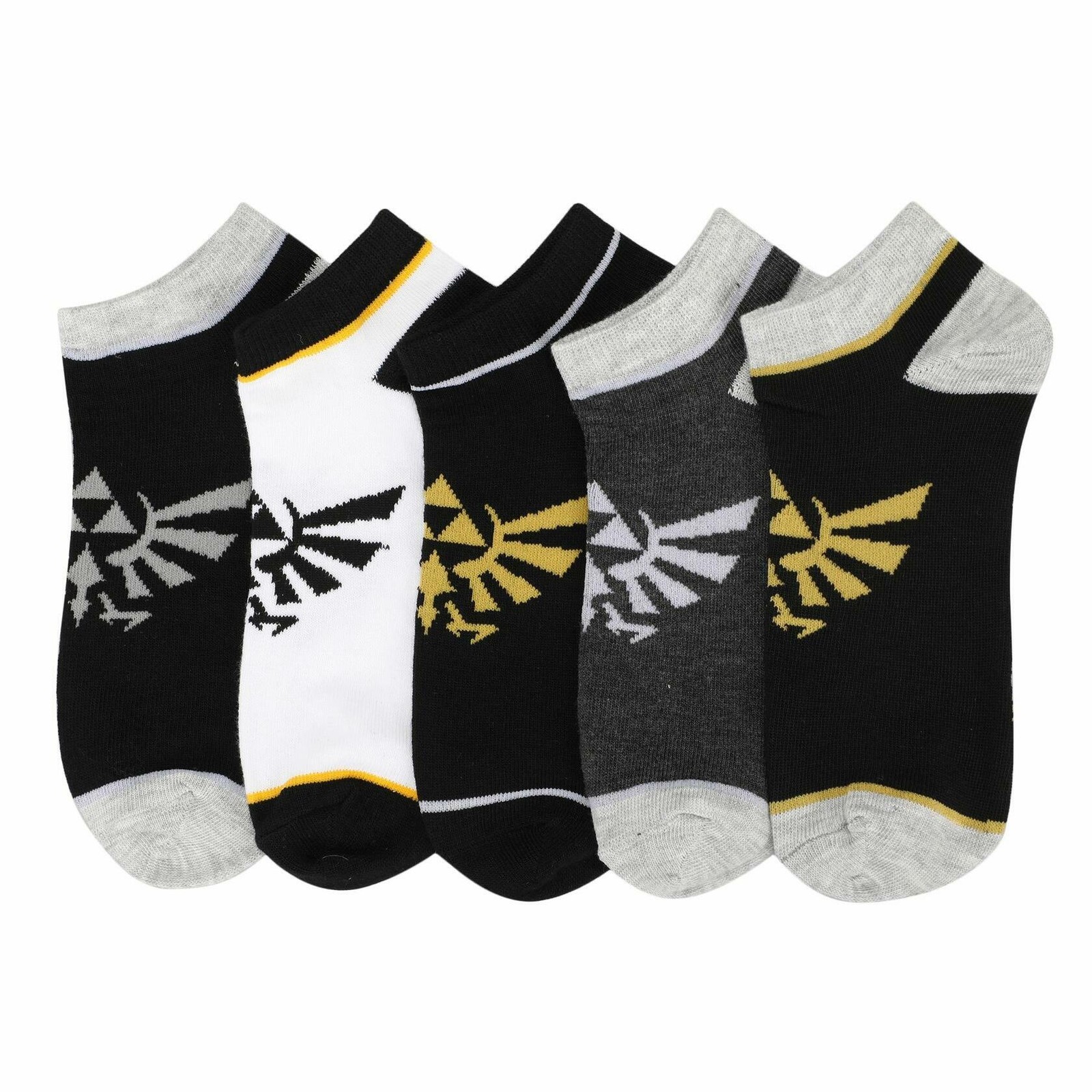 The Legend of Zelda Hylian Crest Women's 5-Pack Ankle Socks