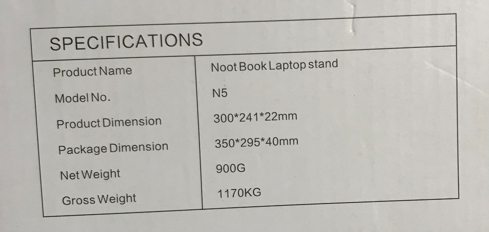 N5 Laptop Stand White Adjustable Foldable Notebook Holder Ergonomic NEW