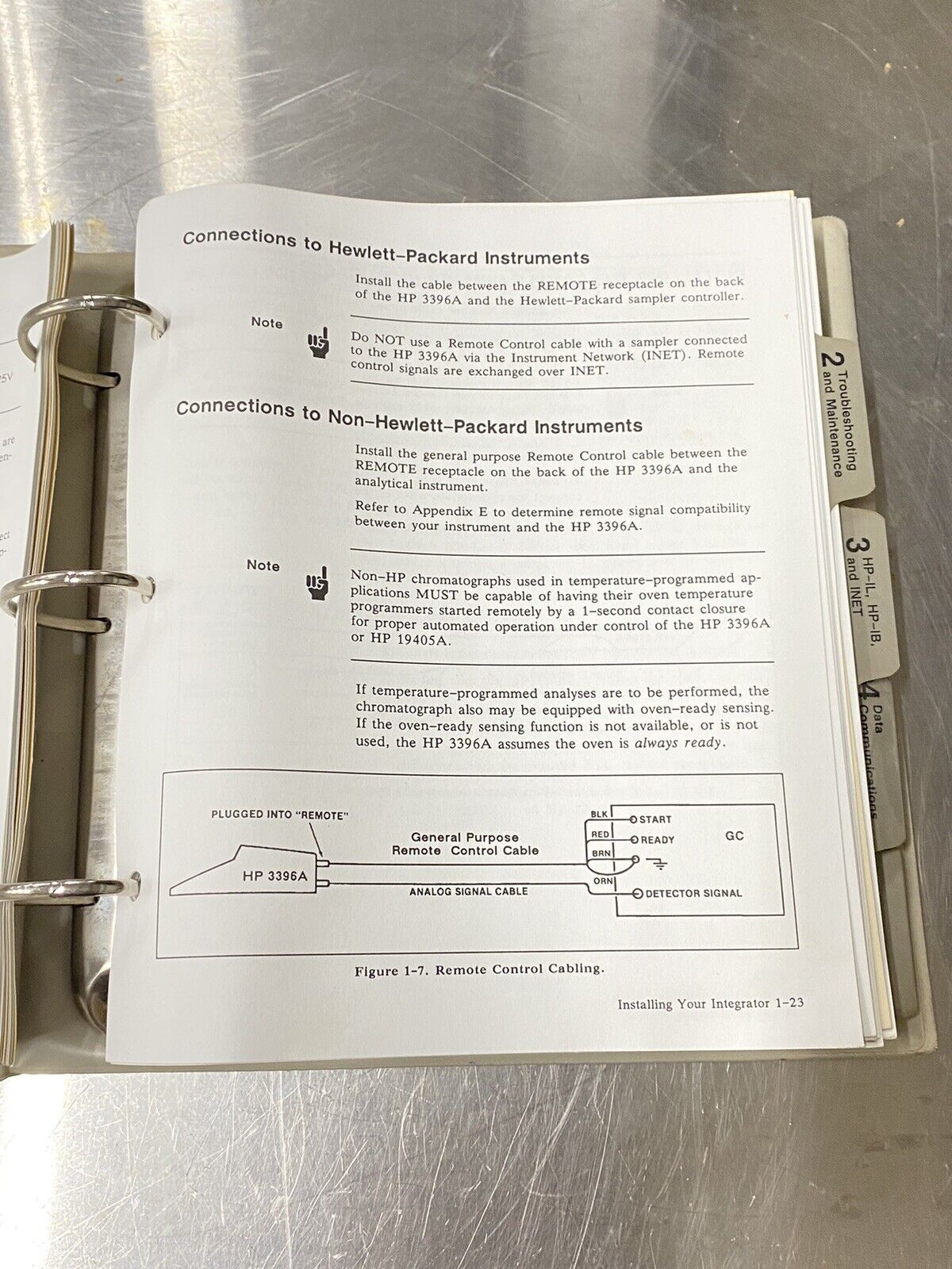 Hewlett Packard HP 3396A Integrator Reference - Users Guide / Instruction Manual