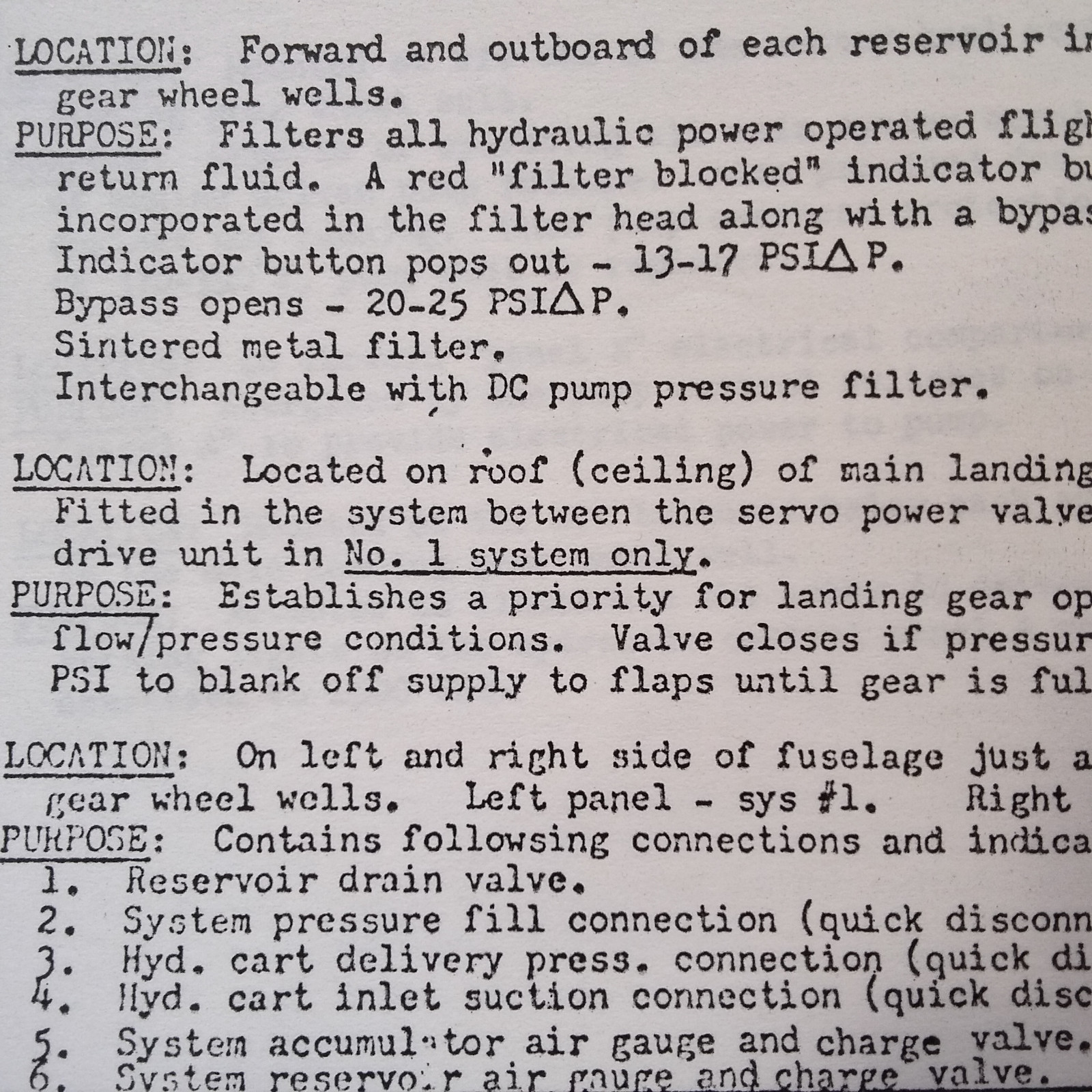 BAC One-Eleven 1-11 Component Locator Booklet Manual