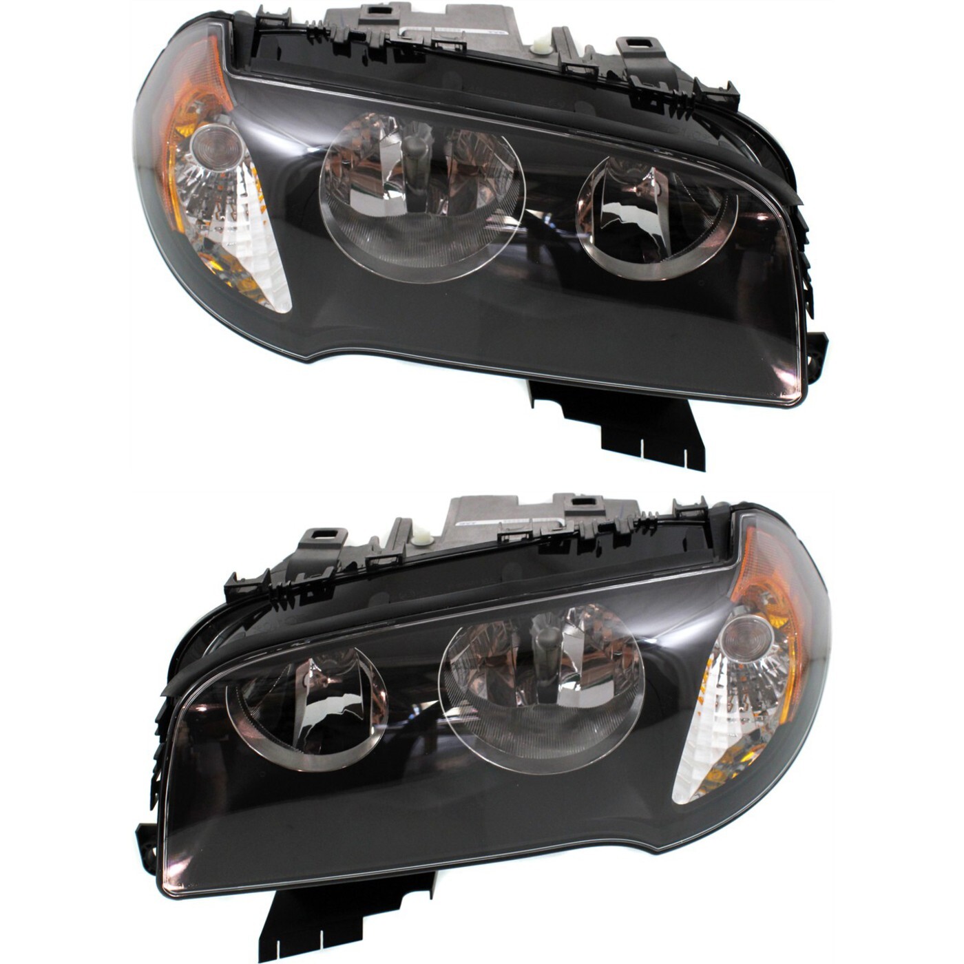 Headlight Set For 2004 2005 2006 BMW X3 Left and Right With Bulb 2Pc