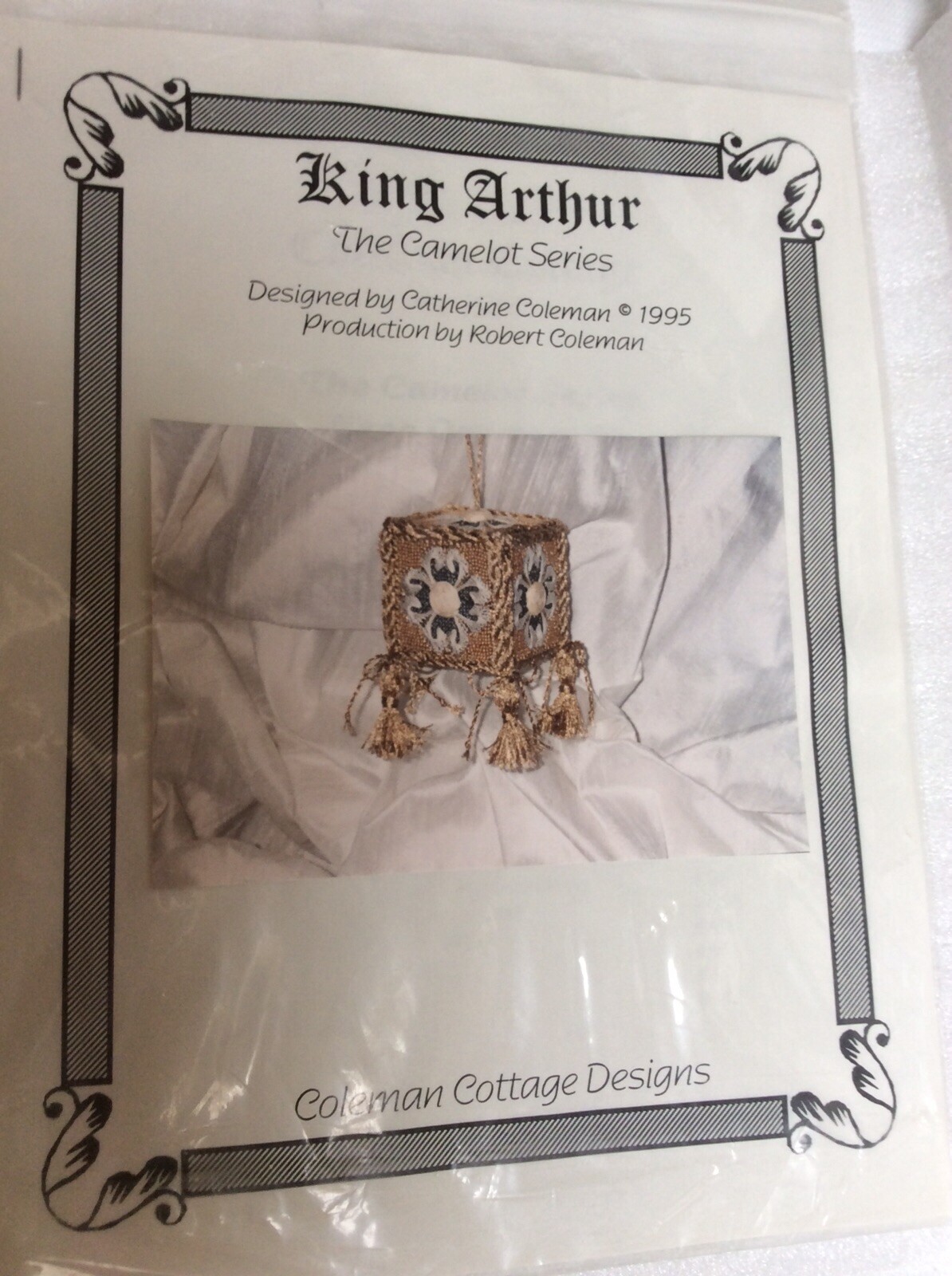 Catherine Coleman 1995 King Arthur Camelot Needlepoint Ornament Pattern Booklet
