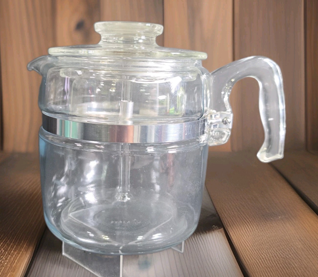 Pyrex Flameware 7756 Glass Coffee Percolator Complete