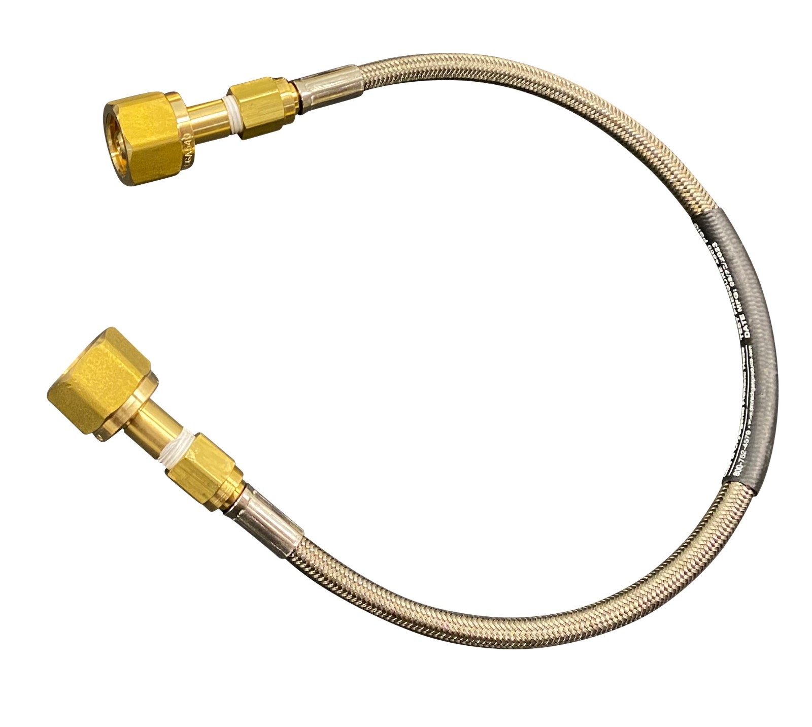 Oxygen Hose Pigtail Assembly 18" CGA540 Fittings