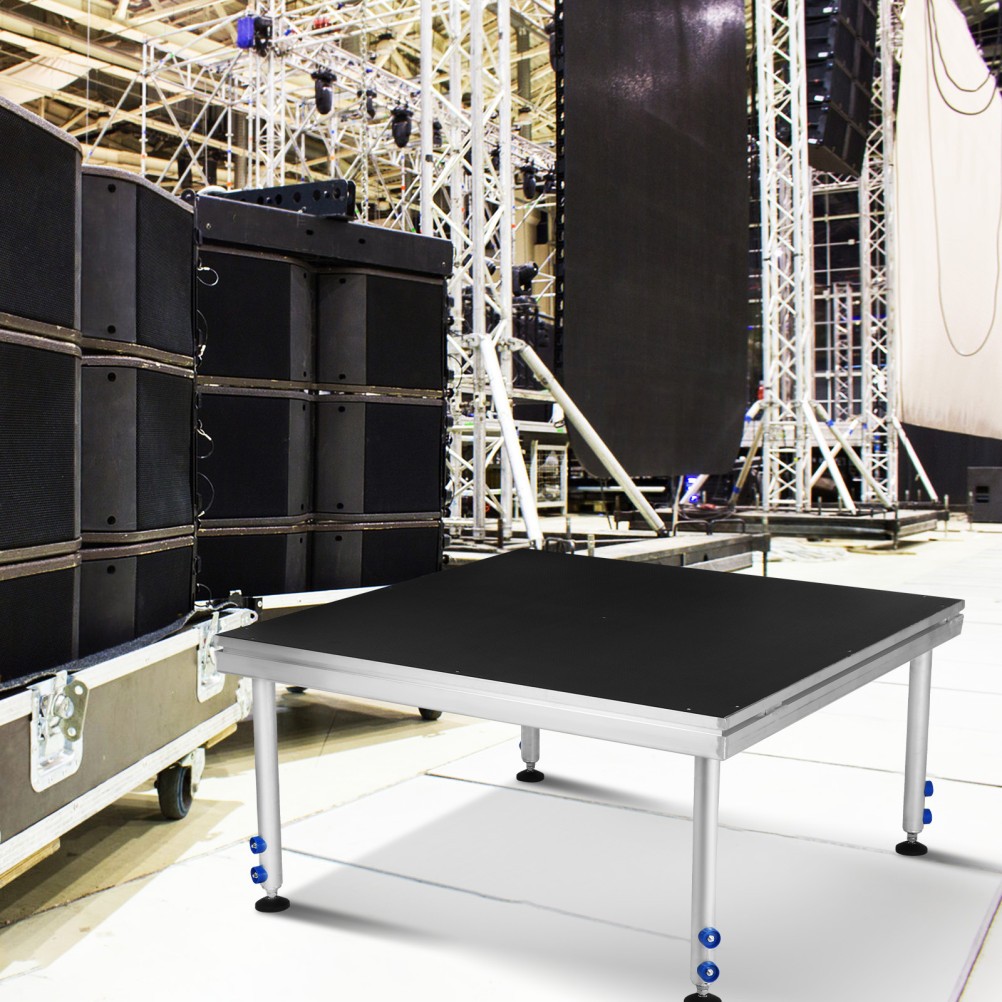 4FTX4FT Portable Riser Stage Kit System w/ 24"-40" Adjustable Height for School