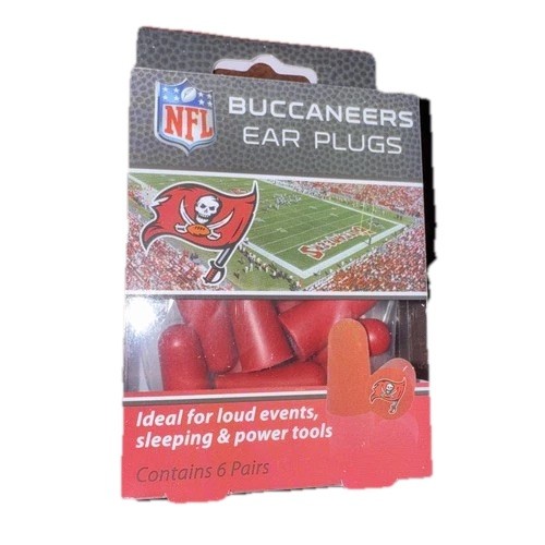 Buccaneers 6 Pair ofNoise Canceling Ear Plugs 32DB  Protection
