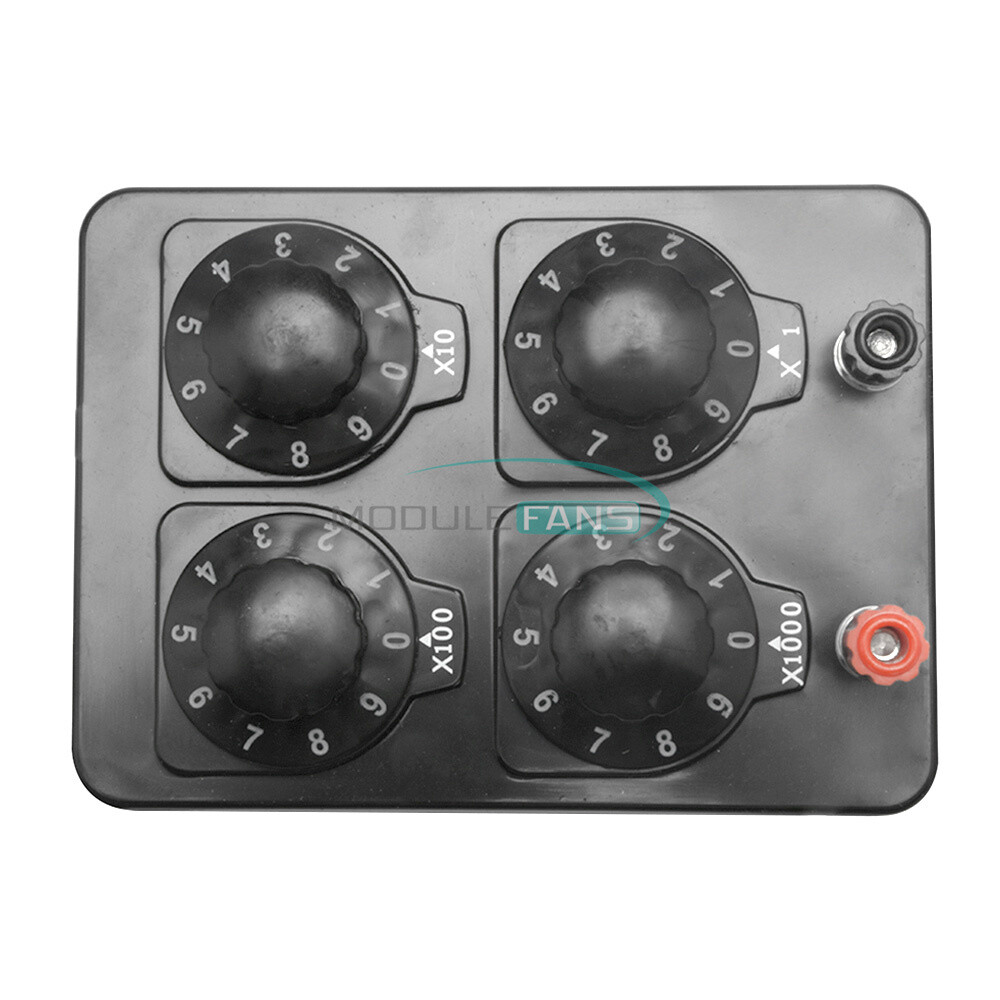 Simple Resistance Box 0-9999ohm 1ohm Progress Physical Electrical Teaching Tool